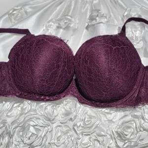 VICTORIA'S SECRET PLUM BRA 34DD
